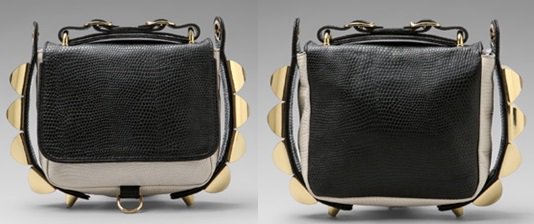 CC Skye Studded Eden Two-Tone Python Crossbody
