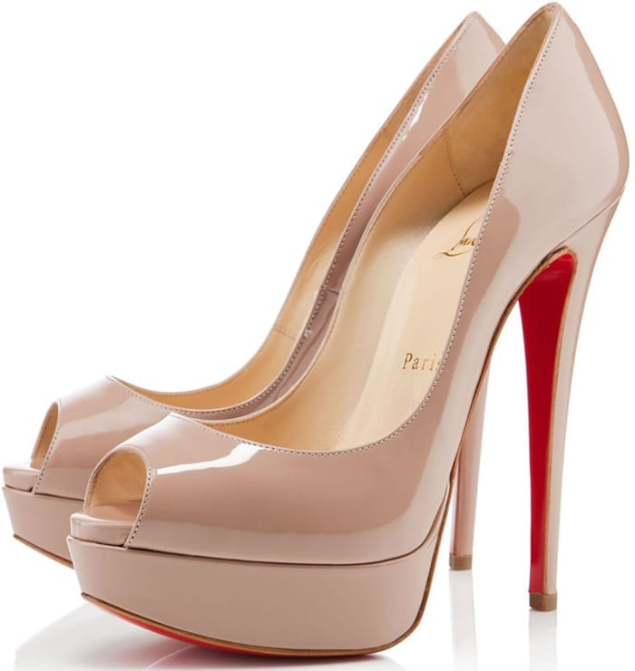 Christian Louboutin Beige Lady Peep