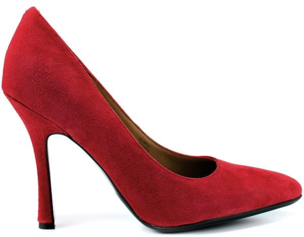 Isaac Misrahi Red Suede Pumps