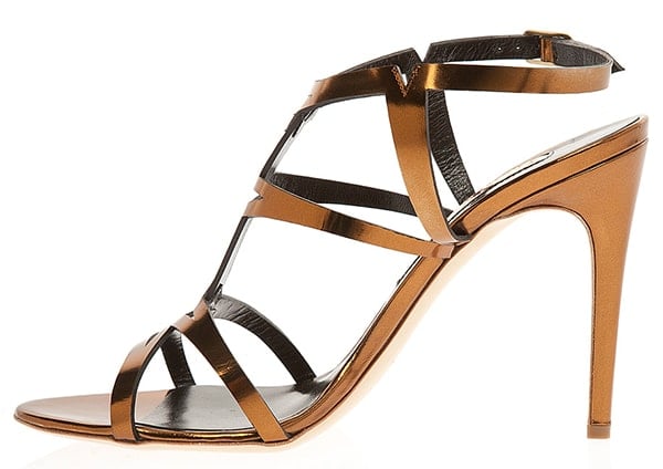 Metallic Rupert Sanderson "Teoni" Sandals