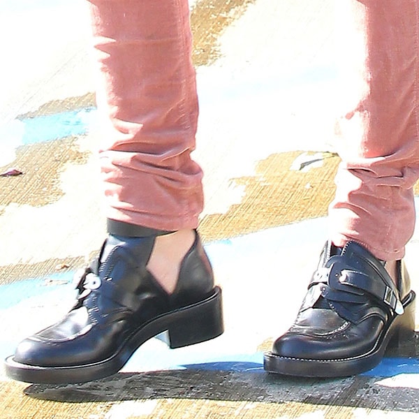 Sharon Stone's thousand-dollar Balenciaga cutout booties