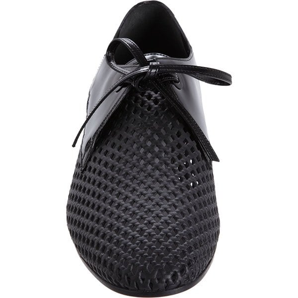 Balenciaga Perforated Derby Shoes in Black Balenciaga Perforated Derby Shoes in Black