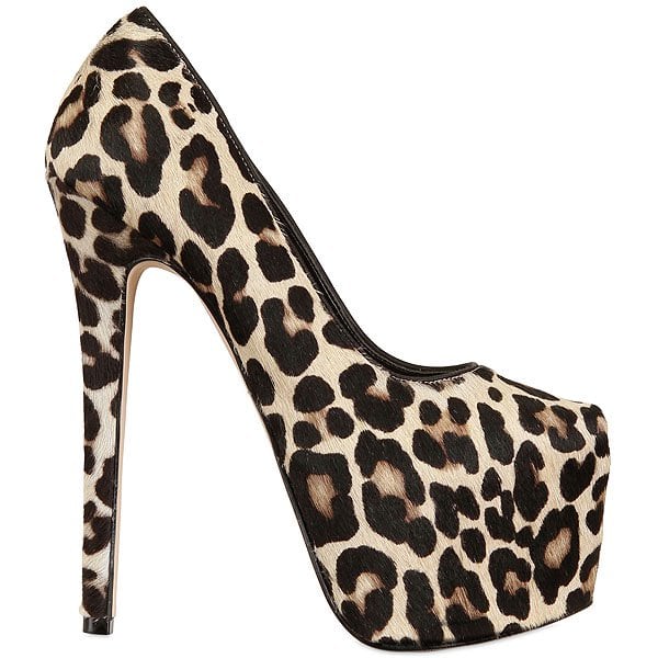 Carvela "Ariel" Leopard Pony Hair Platform Pumps