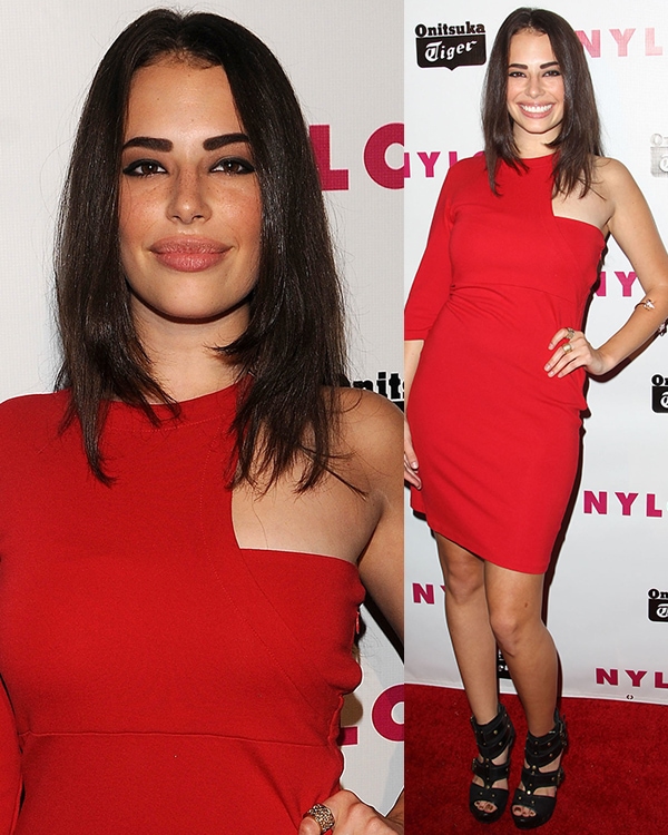 Chloe Bridges at Nylon Magazine Young Hollywood Party Chloe Bridges, known for her role in 'The Carrie Diaries,' exuded a stunning and fiery presence in a hot red dress at Nylon magazine's Young Hollywood Party