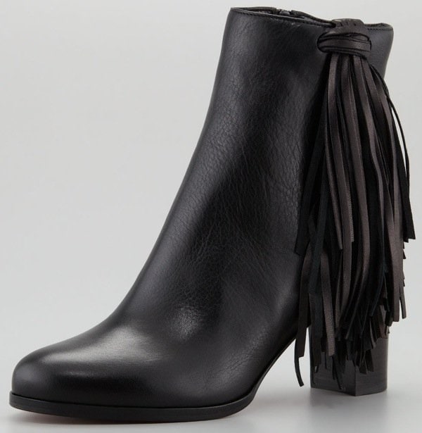 Christian Louboutin Jimmynetta Tassel Red Sole Bootie