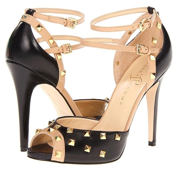 Ivanka Trump Ayla Heels in Black-New Beige Ivanka Trump "Ayla" Heels in Black/New Beige