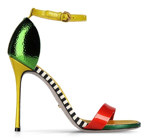 Sergio Rossi "Flashy" Sandals in Green Sergio Rossi Flashy Sandals in Green