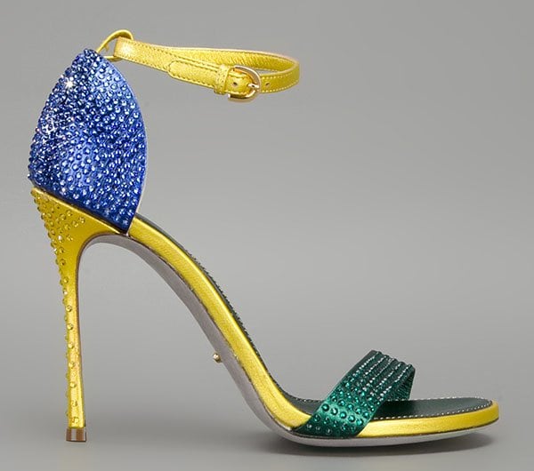 Sergio Rossi "Flashy" Sandals in Multicolor Sergio Rossi Flashy Sandals in Multicolor