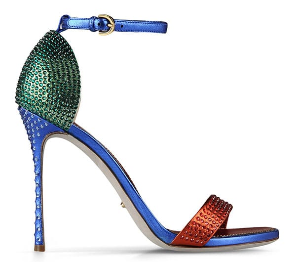 Sergio Rossi "Flashy" Sandals in Rust Sergio Rossi Flashy Sandals in Rust