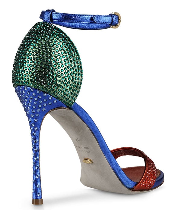 Sergio Rossi "Flashy" Sandals in Rust Sergio Rossi Flashy Sandals in Rust