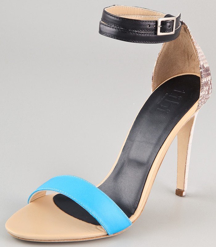Tibi Amber Snake High Heel Sandals