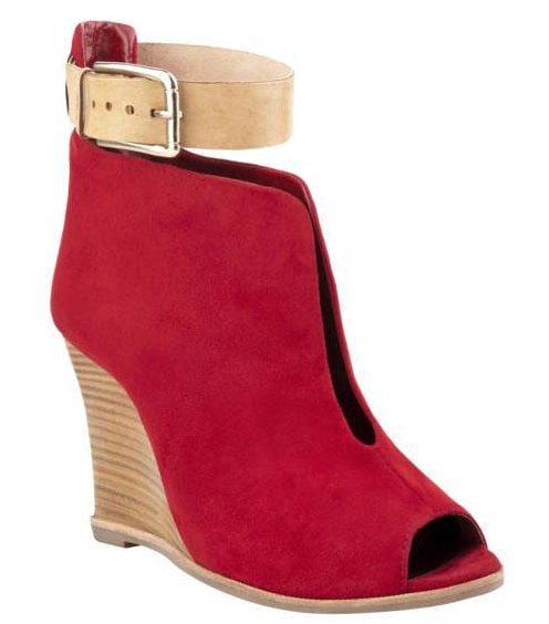 ZIGIsoho "Strut" Booties in Red ZIGIsoho Strut Booties in Red