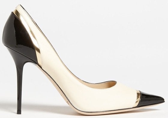 Jimmy Choo "Lumina" Cap-Toe Pumps