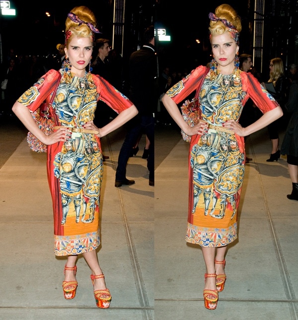 Paloma Faith at the Dolce Gabbana Fifth Avenue flagship store opening