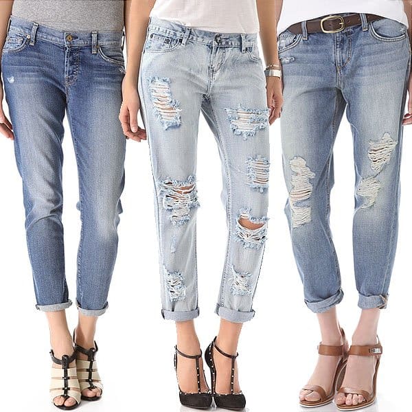 Popular boyfriend jeans
