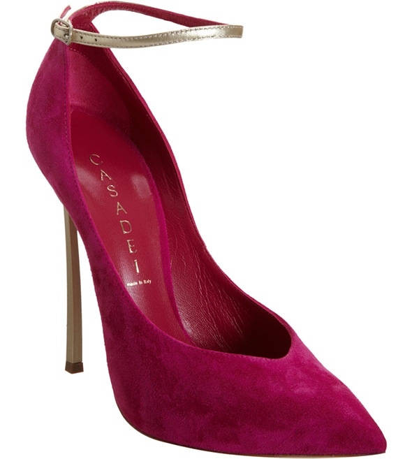 Casadei Blade Heel Pumps in Raspberry