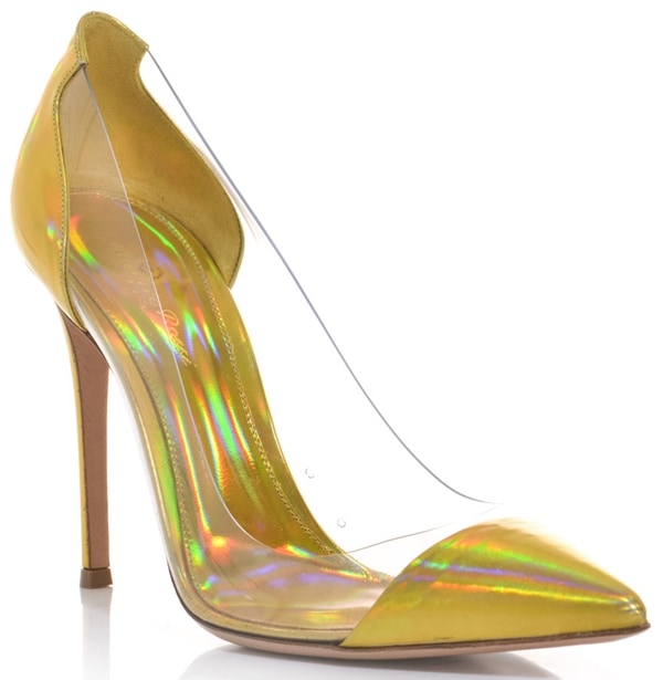 Gianvito Rossi Leather and PVC Shoes Hologram