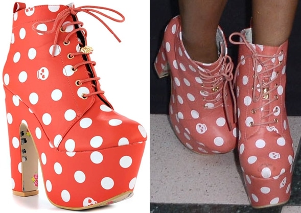 Leigh-Anne Pinnock wearing Iron First boots