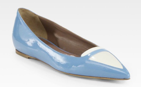 Tabitha Simmons Alexa Bicolor Flats Blue