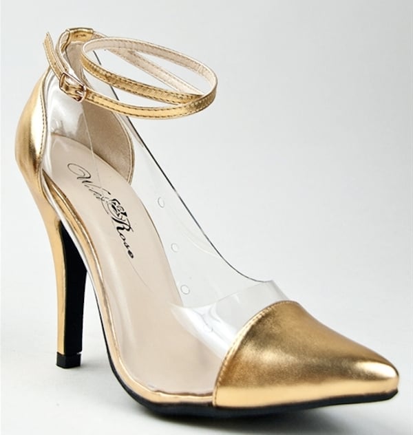 Wild Rose Ankle Strap Pumps