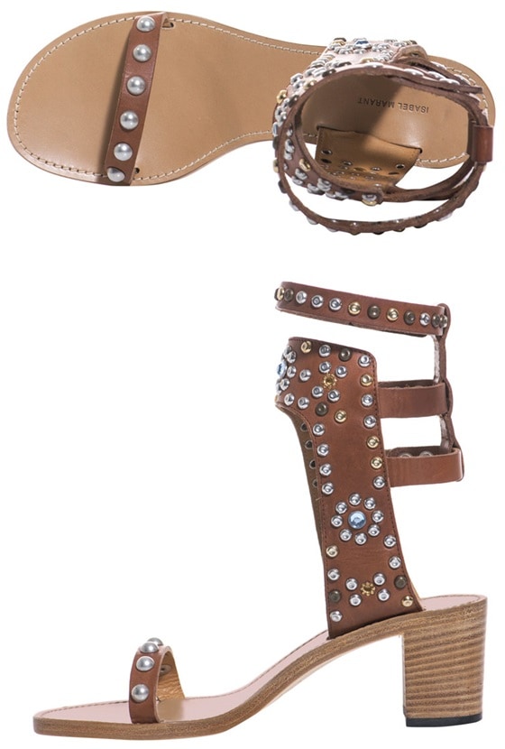 Isabel Marant "Caroll Elvis" Sandals in Tan