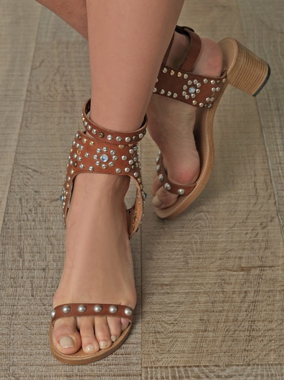 Isabel Marant "Caroll Elvis" Sandals in Tan