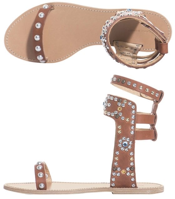 Isabel Marant Flat 'Elvis' Sandals in Tan