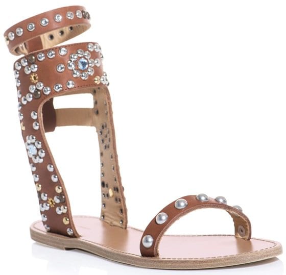 Isabel Marant Flat 'Elvis' Sandals in Tan