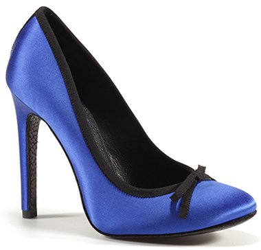 Blue Satin Pedro Garcia "Glain" Pumps