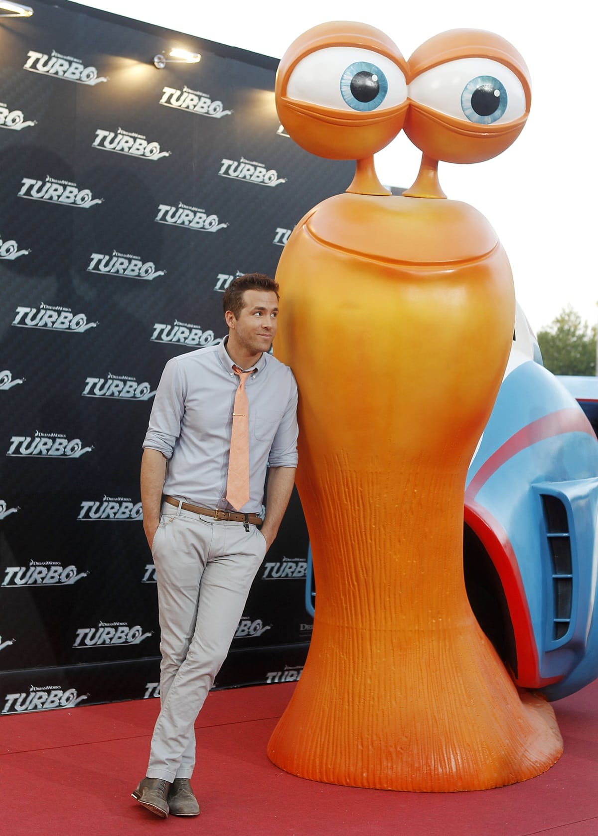 In the movie "Turbo," Ryan Reynolds voices Theo, a garden snail who has big dreams of becoming the fastest racer and winning the Indianapolis 500