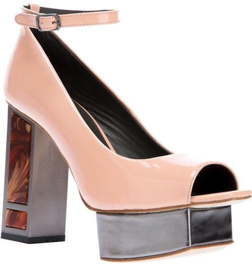 Joanne Stoker Open-Toe Platform Pumps