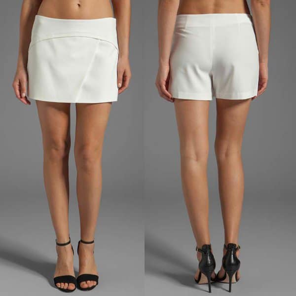 BCBGMAXAZRIA Codie Short in Off White