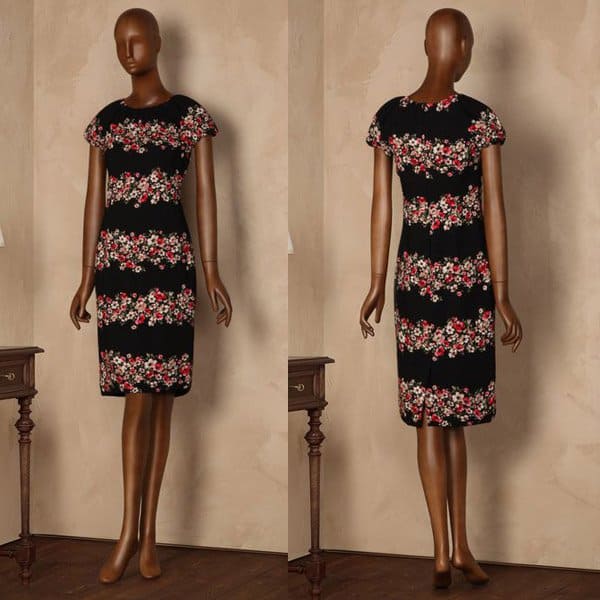Dolce Gabbana Sicilia Floral Garland Print Dress