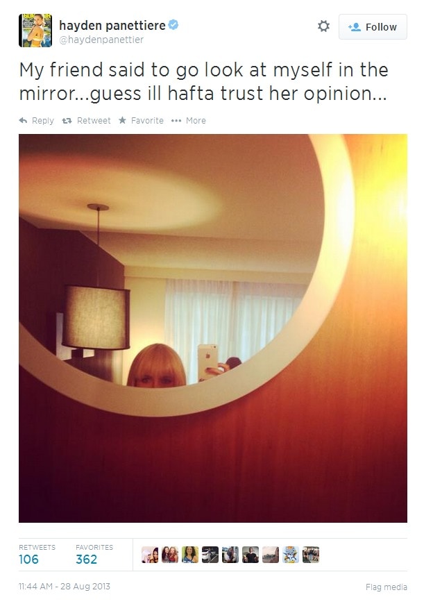 Hayden Panettiere Twitter