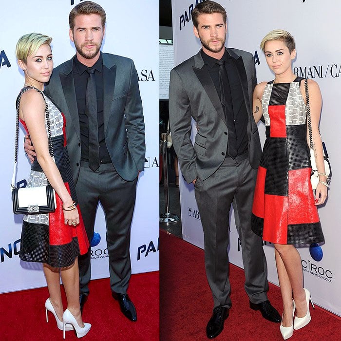 Miley Cyrus and fiancé Liam Hemsworth shut down breakup rumors in style at the premiere of Paranoia at the DGA Theater in Los Angeles on August 8, 2013