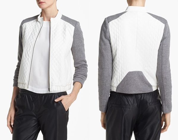 Mural Quilted Bomber Jacket