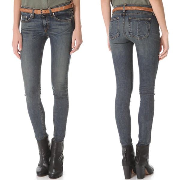 Understated Elegance: Rag Bone's 'The Skinny' Jeans blend classic style with modern detailing, priced at $198 — a staple for the discerning wardrobe