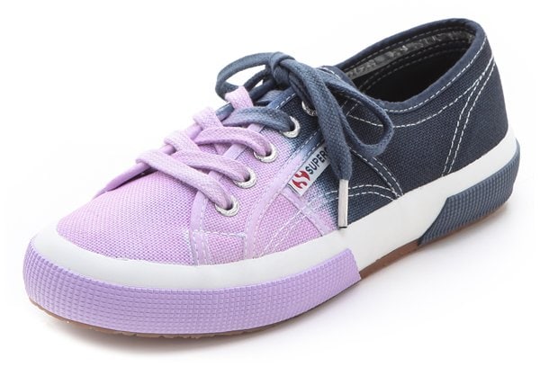 Ombré shading adds a modern dimension to these classic canvas sneakers from Superga