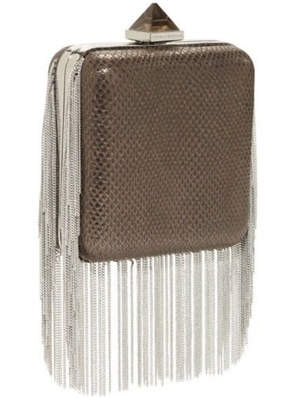 Monika Chiang Chain Minaudiere in Smoke