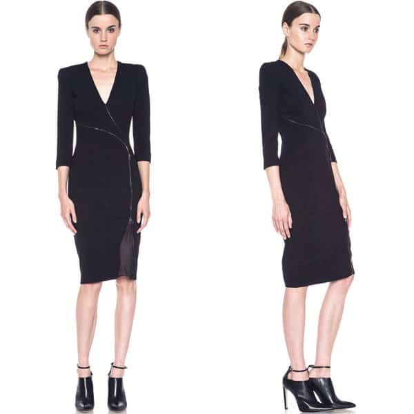 Altuzarra Walker Zipper-Detail Dress in Black