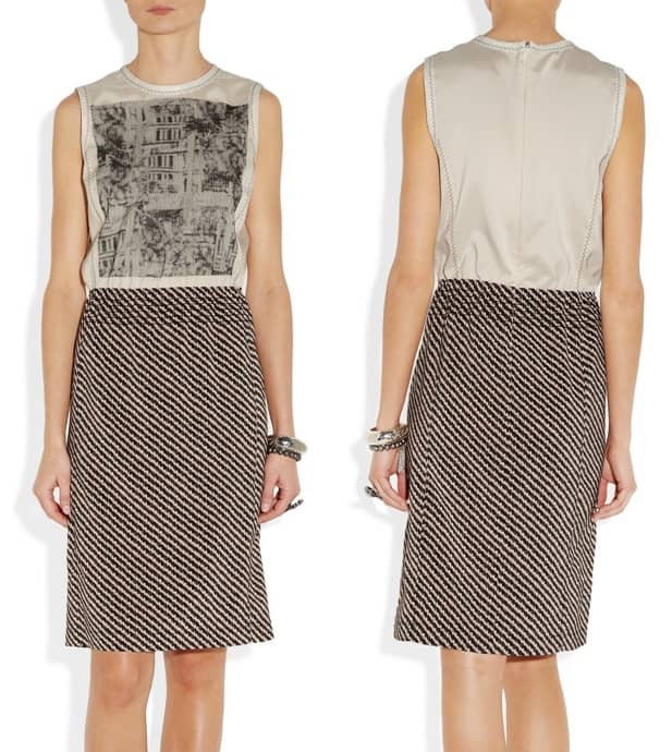 Bottega Veneta Embroidered Printed Dress