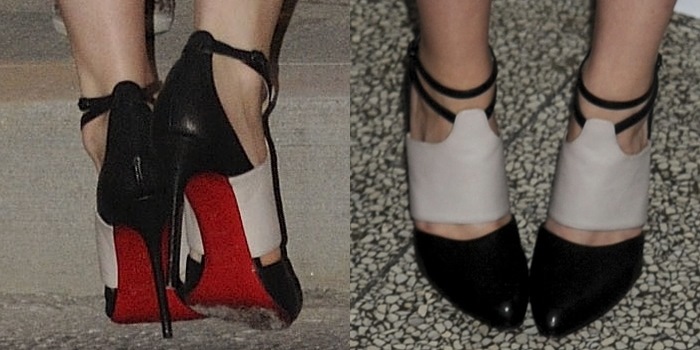 Saoirse Ronan in Christian Louboutins for Mary Katrantzou