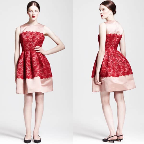 Dolce Gabbana Sleeveless Full Lace Combo Dress