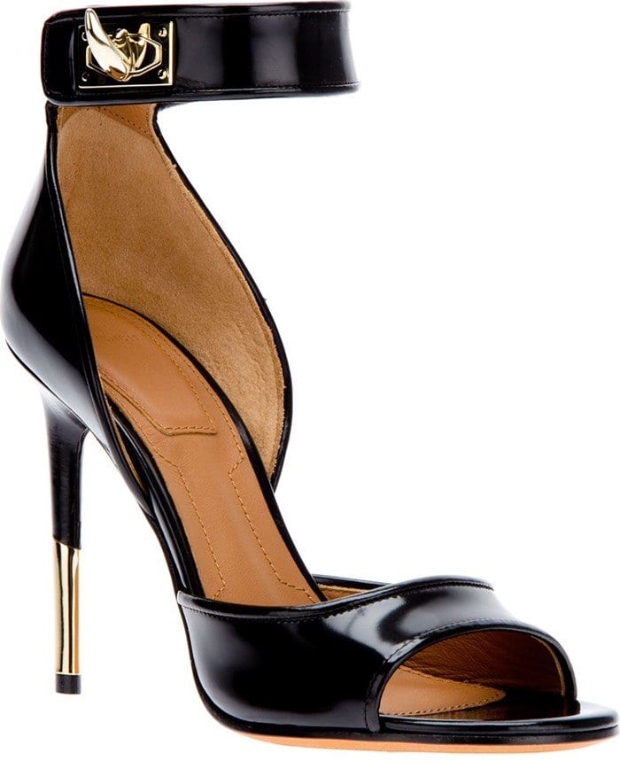 Givenchy Leather Shark-Lock Sandal