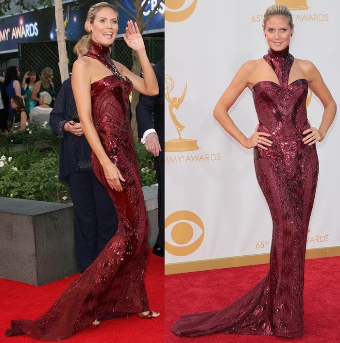 Heidi Klum wows at the 2013 Emmy Awards