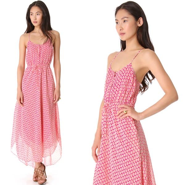 Juicy Couture Starflower Medallion Maxi Dress, $228: An effortless summer style choice with a floral print and airy silk chiffon fabric