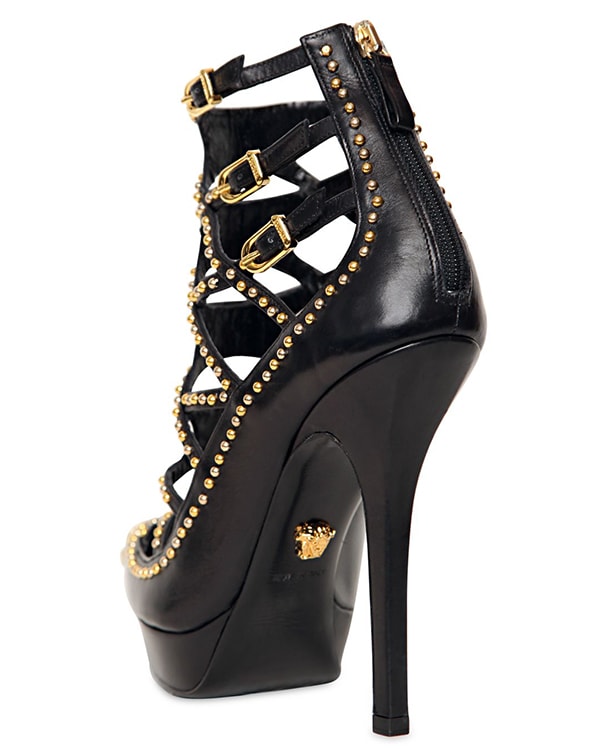 Studded Versace Cage Boots
