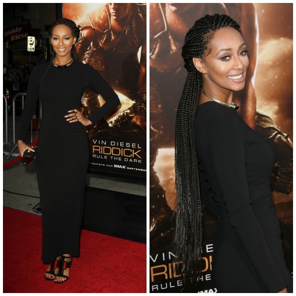 Kery Hilson wore simple gold earrings and Biggie Band rings from Loud Love Jewelry