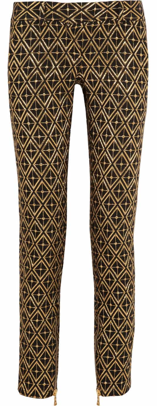 Balmain Metallic Jacquard Pants