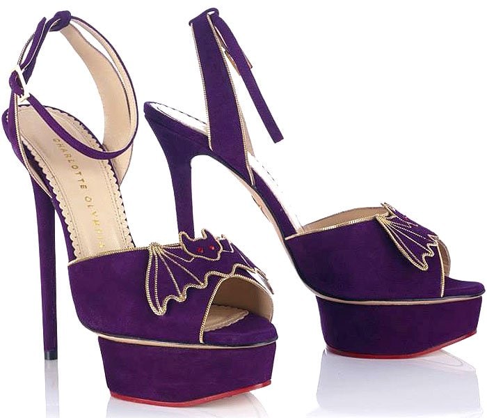 Charlotte Olympia Nocturnal Ankle-Strap Sandals